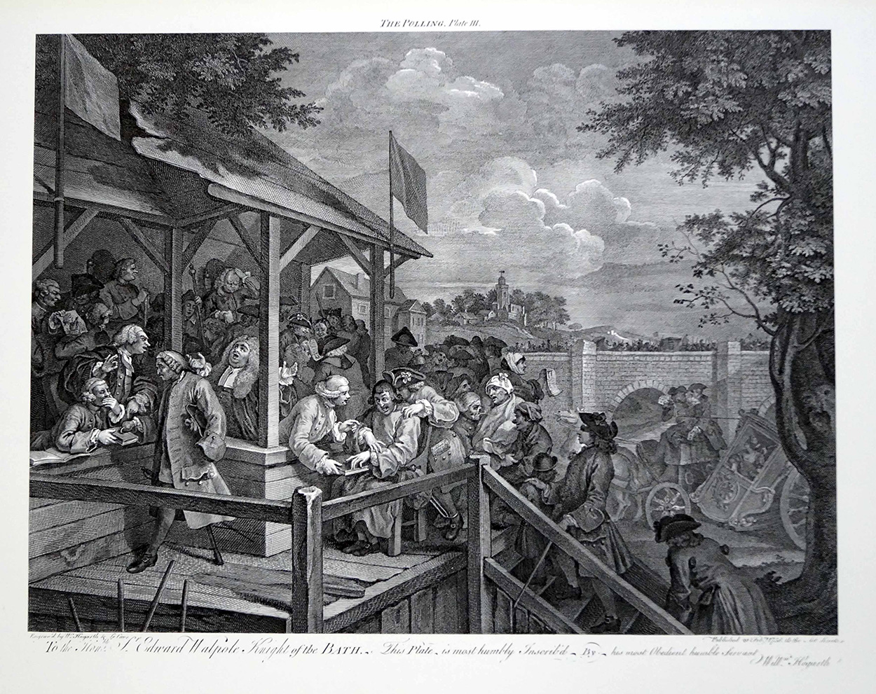 The Polling (Print) art by William Hogarth Art at The Illustration Art Gallery