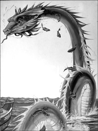 The Gloucester Sea Serpent (Original) (Signed)