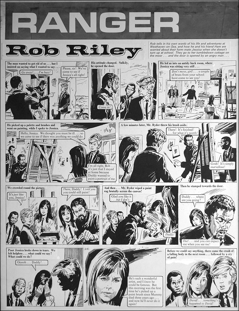 Rob Riley - Art for Art's Sake (Original) art by Stanley Houghton Art at The Illustration Art Gallery