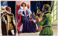 Queen Elizabeth I and Sir Francis Drake (Original)