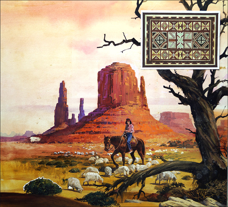 Home for the Navajo (Original) by Andrew Howat at The Illustration Art Gallery