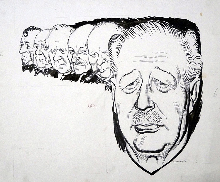 Prime Ministers (Original) (Signed) by Leslie Gilbert Illingworth Art at The Illustration Art Gallery