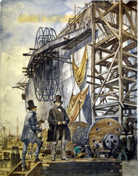 The SS Great Eastern - Isambard Kingdom Brunel art by Peter Jackson