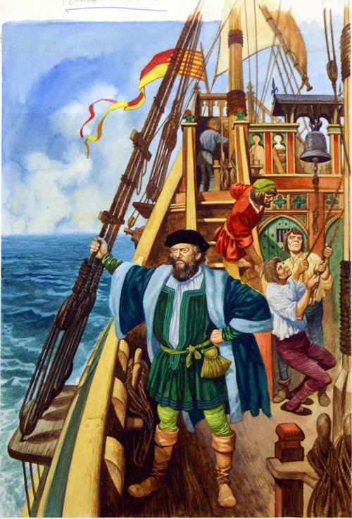 Ferdinand Magellan (Original) by Peter Jackson Art at The Illustration Art Gallery