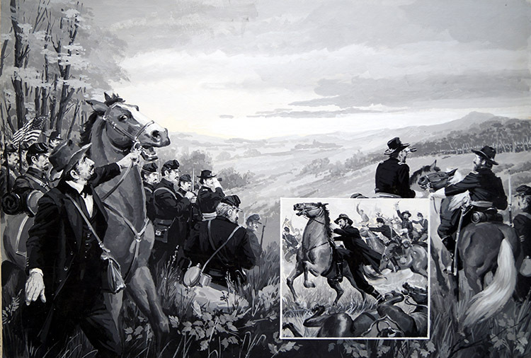 The Battle of Antietam Creek American Civil War (Original) by Jack Keay at The Illustration Art Gallery