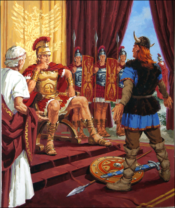 Caesar's Triumph in Gaul (Original) by Jack Keay Art at The Illustration Art Gallery