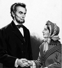Abraham Lincoln meets Harriet Beecher Stowe (Original)