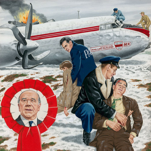 Manchester United Munich Aircrash - Busby Babes (Original) by John Keay at The Illustration Art Gallery