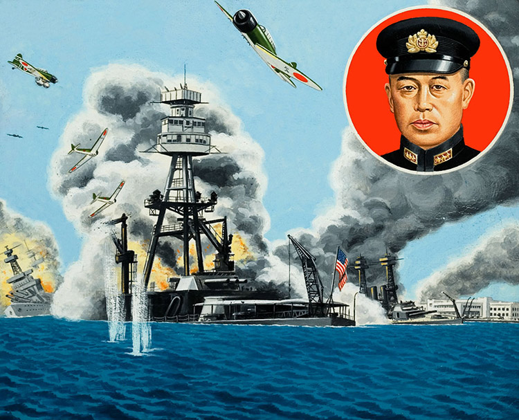 Pearl Harbour (Original) by John Keay at The Illustration Art Gallery