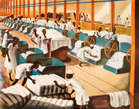 Inside Cotton Ginnery (Original Macmillan Poster) (Print)