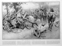 A Cavalry Encounter (original page from The Sphere 1914) (Print)