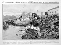 The British Force At Mons (original page from The Sphere 1914) (Print)