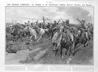The Russian Campaign (original page from The Sphere 1914) (Print)