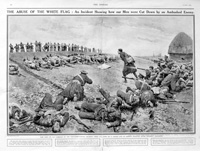 The Abuse Of The White Flag (original page from The Sphere 1915) (Print)