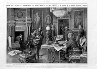 A French Chateau (original page from The Sphere 1915) (Print)