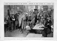 In A London Caf (original page from The Sphere 1916) (Print)