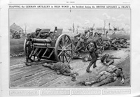 Trapping The German Artillery (original page from The Sphere 1916) (Print)
