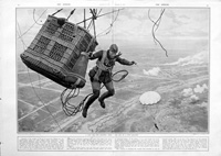 A Leap For Life (original page from The Sphere 1917) (Print)