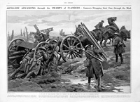 The Swamps Of Flanders (original page from The Sphere 1917) (Print)