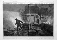The Blocking Of Ostend (original page from The Sphere 1918) (Print)