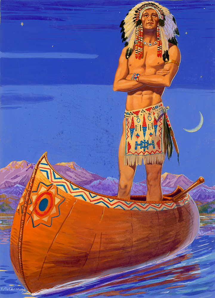 Hiawatha (Original) (Signed) art by F Stocks May Art at The Illustration Art Gallery