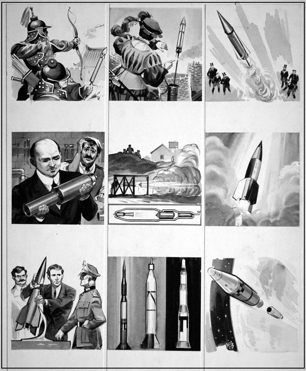 Rockets Through The Ages (Original) (Signed) by Angus McBride Art at The Illustration Art Gallery