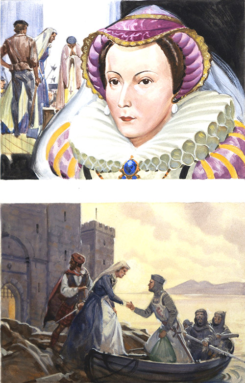 Mary Queen of Scots (Original) by James E McConnell Art at The Illustration Art Gallery