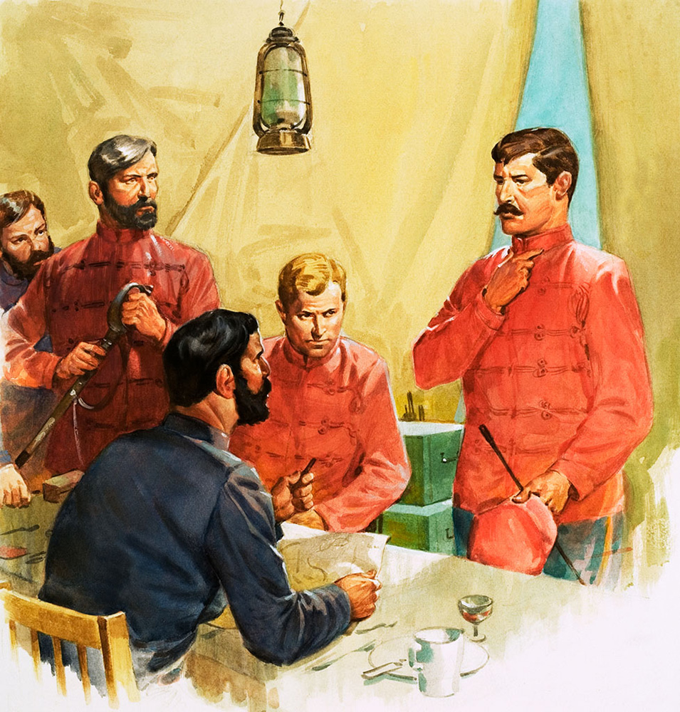 Lieutenant Carey reporting the death of Prince Louis Napoleon (Original) art by James E McConnell at The Illustration Art Gallery