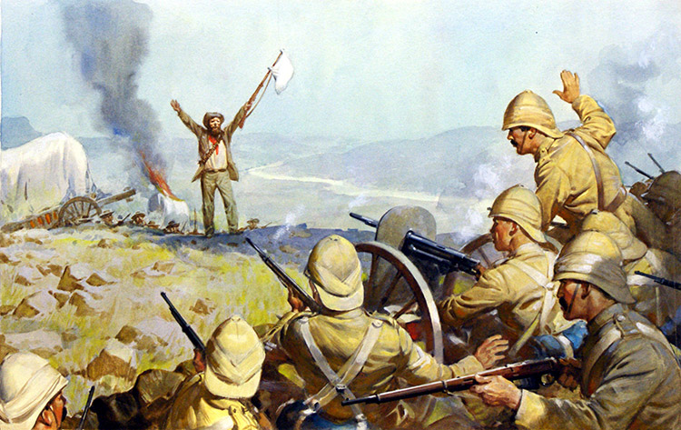 Boer Surrender (Original) by James E McConnell Art at The Illustration Art Gallery
