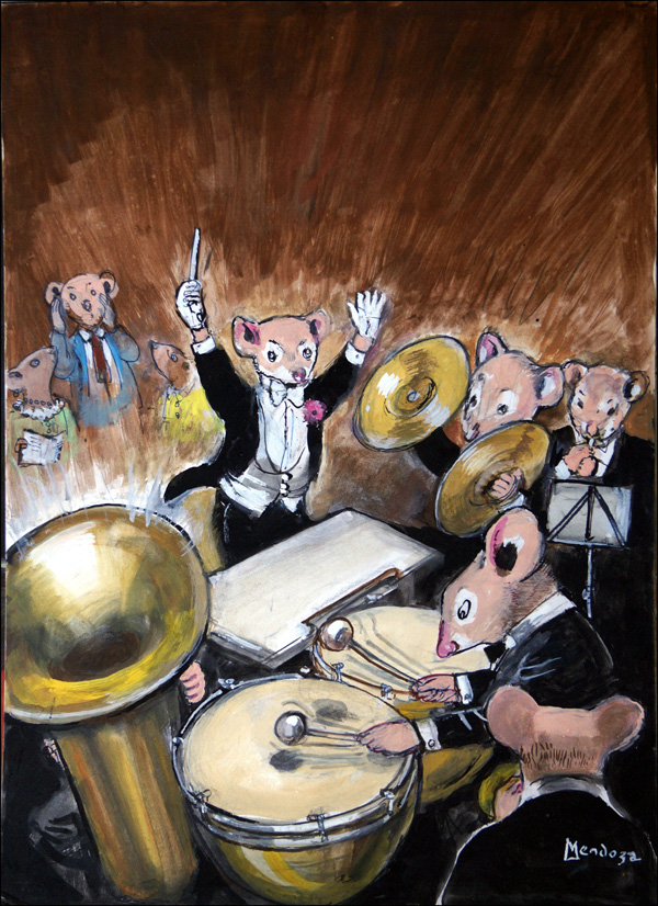Orchestral Favourites (Original) (Signed) by Town Mouse and Country Mouse (Mendoza) at The Illustration Art Gallery