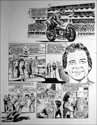 The Barry Sheene Story (TWO pages) (Originals)