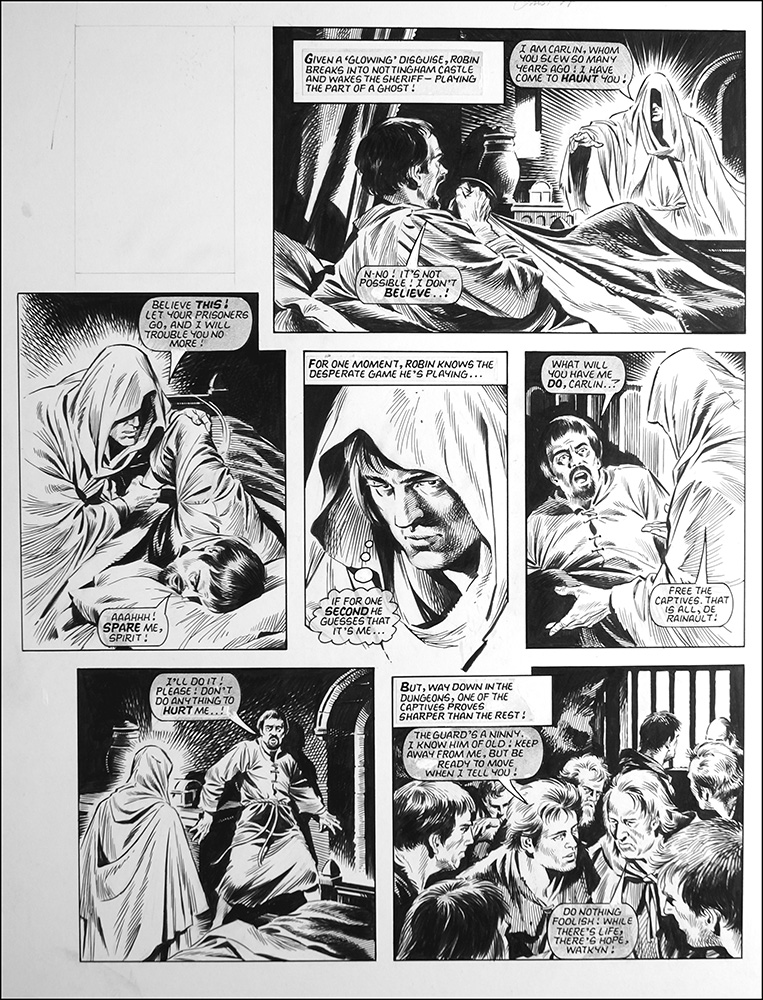 Robin of Sherwood - Haunt (TWO pages) (Originals) art by Robin of Sherwood (Mike Noble) Art at The Illustration Art Gallery