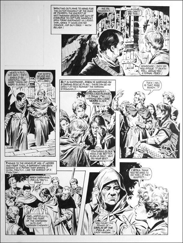 Robin of Sherwood - Carlin of the Fells (TWO pages) (Originals) by Robin of Sherwood (Mike Noble) Art at The Illustration Art Gallery