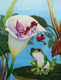 Sally and the Rain Fairies art by Jose Ortiz