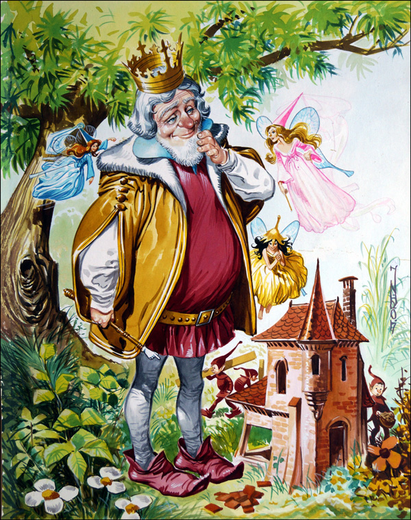 Old King Cole (Original) (Signed) by Jose Ortiz Art at The Illustration Art Gallery