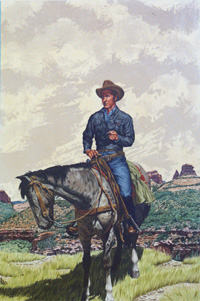 Texas Rebel - Corgi paperback cover art (Original) (Signed)