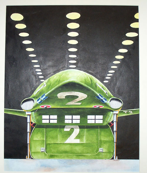 Thunderbird 2 (Original) (Signed) by Thunderbirds (Keith Page) at The Illustration Art Gallery