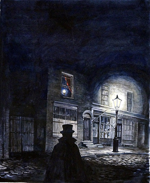 Belgrave Square book cover art (Original) by Kim Palmer at The Illustration Art Gallery