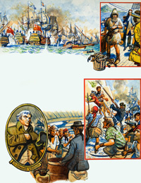 Scrapbook of the British Sailor: four scenes from history (Original)