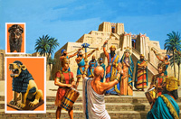 Babylonian temple raised to the glory of Sargon (Original)