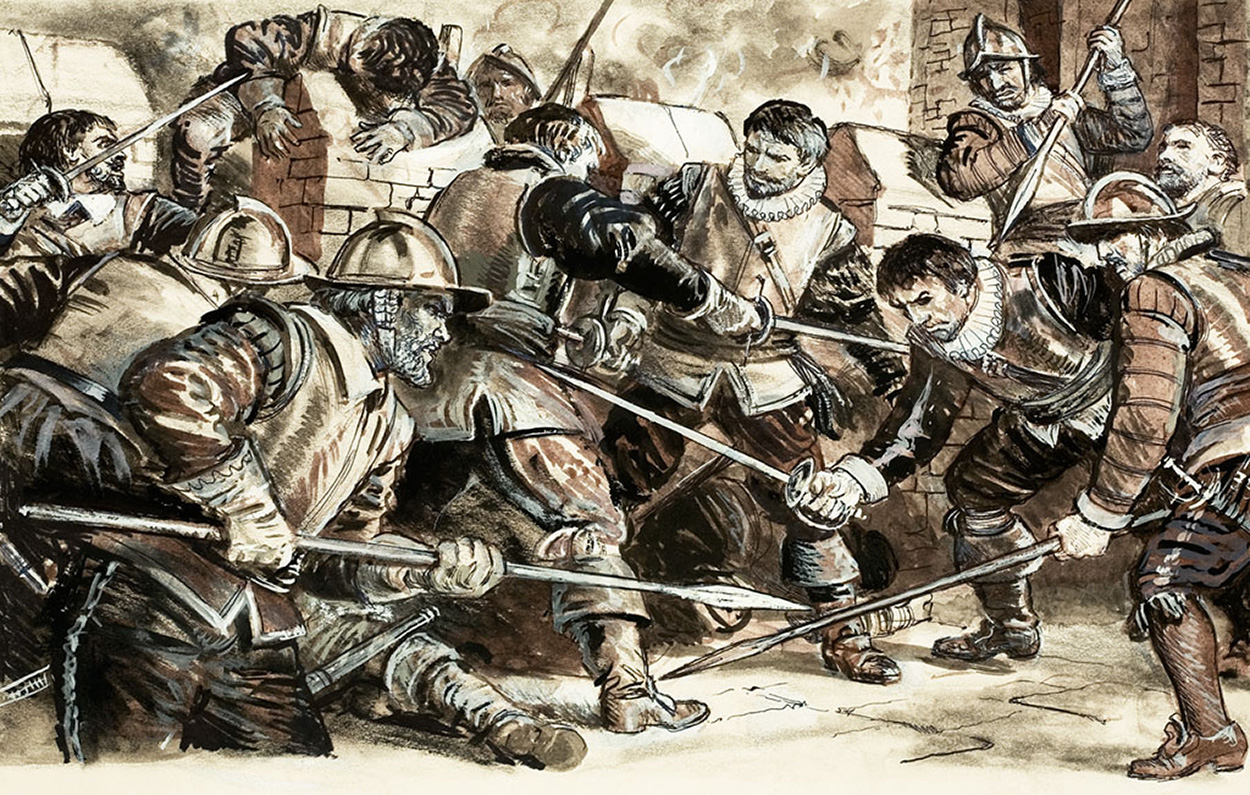 The Mercenaries: The Green Brigade (Original) art by Ken Petts Art at The Illustration Art Gallery