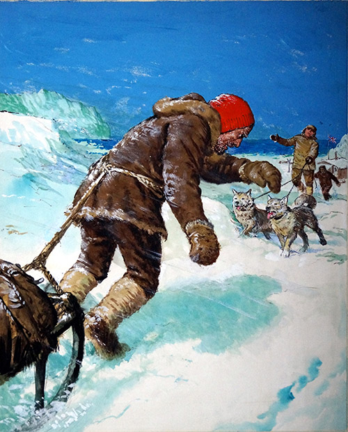 Horror in the Arctic (Original) by Ken Petts at The Illustration Art Gallery