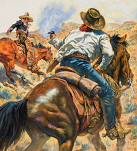 Cowboy Shooting a Vaquero (Original)