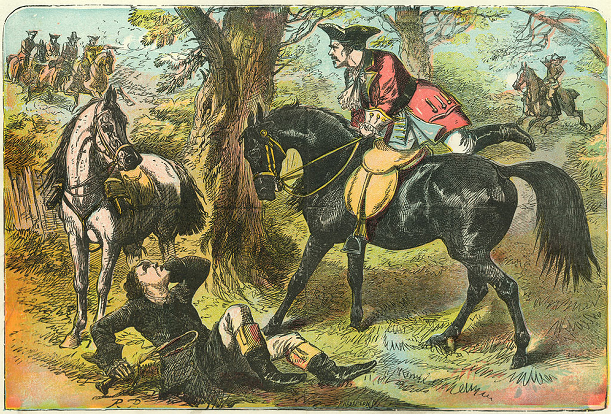 Dick Turpin Gains Possession of Black Bess (Print) (Signed) art by Robert Prowse Art at The Illustration Art Gallery