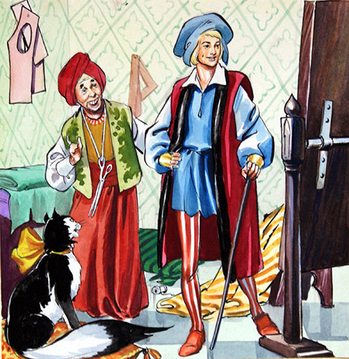 Dick Whittington Goes to the Tailor (Original) by Dick Whittington (Quinto) at The Illustration Art Gallery
