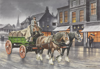 Horse Drawn Vehicle Series - The Brewers Dray (Original) (Signed)