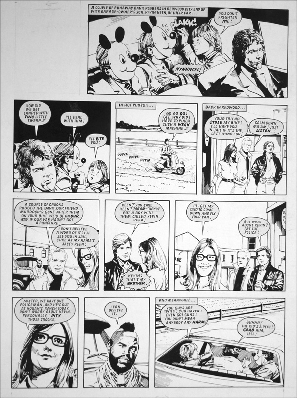 The A-Team: Case In The Face (TWO pages) (Originals) by The A-Team (Ranson) at The Illustration Art Gallery