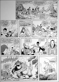 Galaxy Rangers: Beam Us Up (TWO pages) (Originals) (Signed)