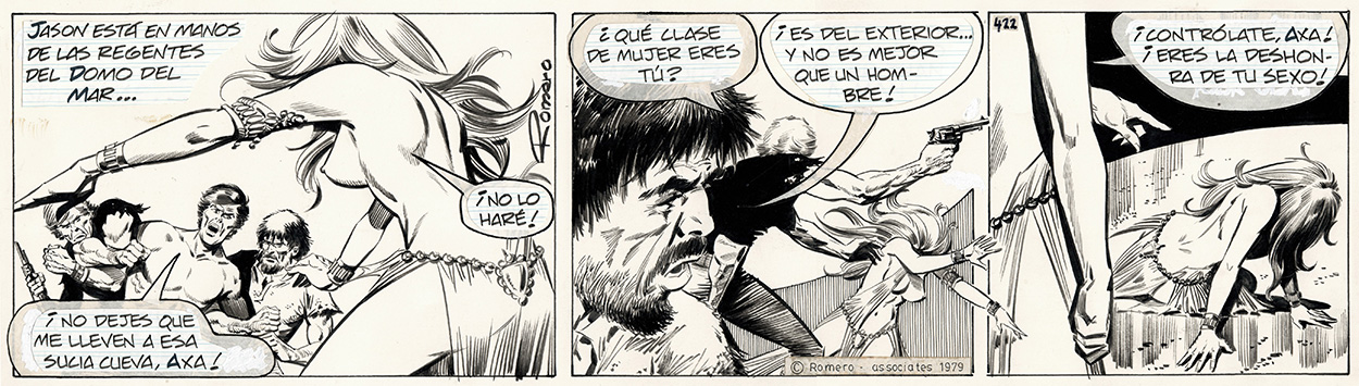 AXA daily strip 422 - The Desired (Original) (Signed) art by Axa (Romero) Art at The Illustration Art Gallery