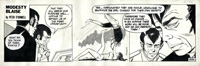 Modesty Blaise strip 2126 - Warlords of Phoenix - Very Early Romero Modesty Blaise strip (Original) (Signed)